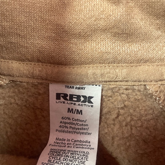 RBX Beige Pullover with Unique Zip - Picture 2 of 6